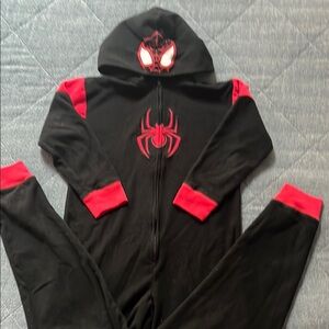 Spider-Man Black and Red Hooded Onesie